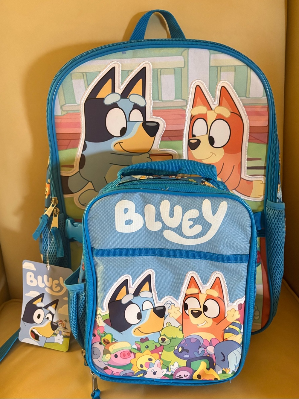 Bluey Kids 17” Backpack and Lunch Bag 2 Piece Set